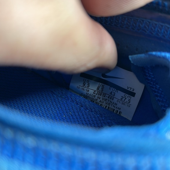 Nike Air VaporMax Men's Shoes CJ5913-400 Blue Ribbon Sports Sneakers Running - Picture 6 of 6